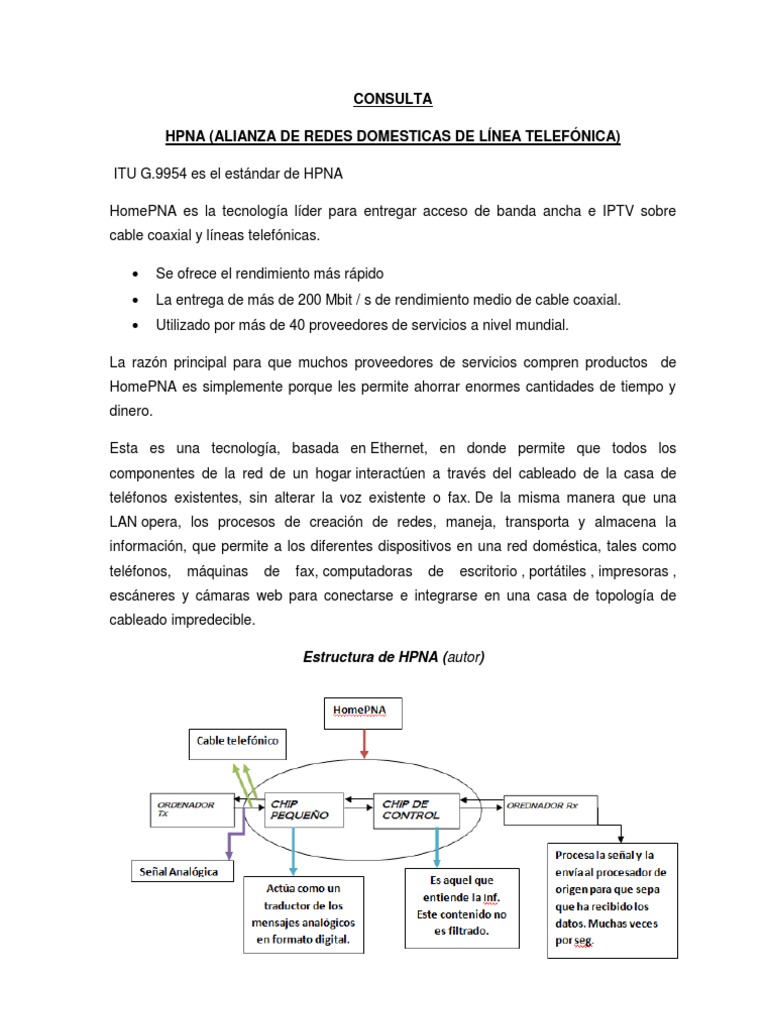 HPNA | PDF | Iptv | Red de computadoras