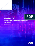 Configuring Application Delivery Partitions: ACOS 5.2.1-P3