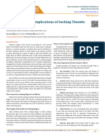 EQUIPO 2 Dental Complications of Sucking Thumbs