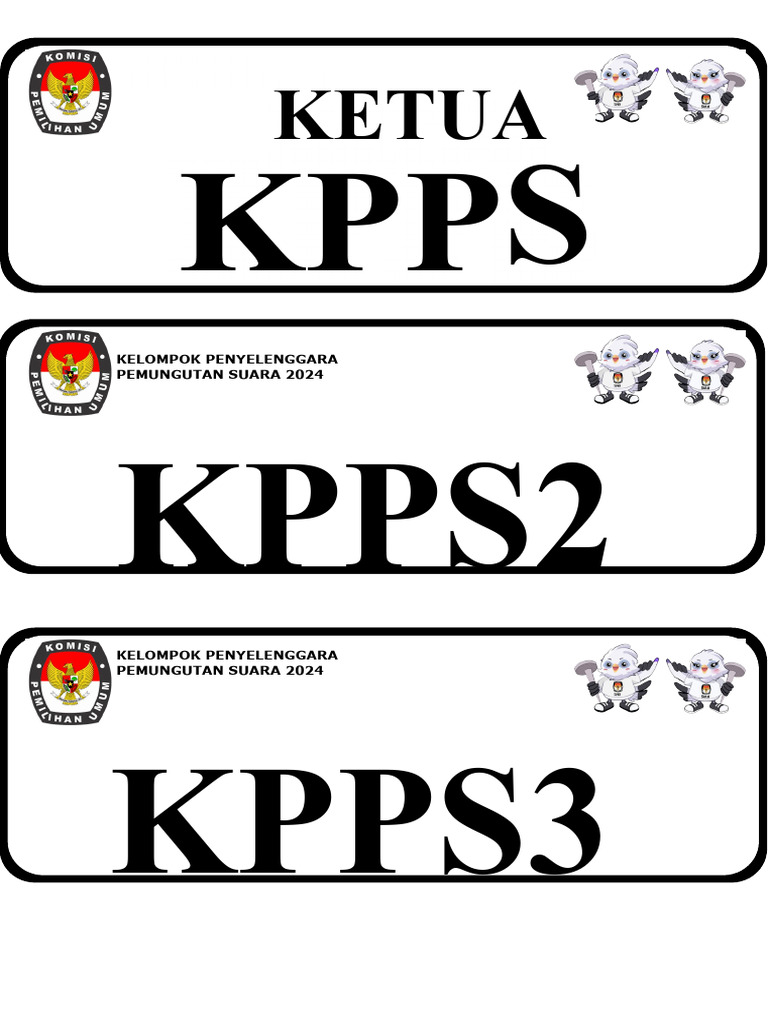 Template KPPS Pemungutan Suara 2024 | PDF
