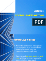 Lecture 5 Good Business Writing