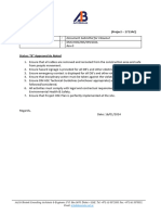 Subject: Document Submittal For Closeout Submittal Ref.: Rev 0