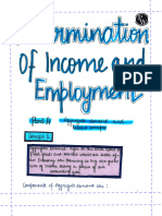 Determination of Income and Emp.