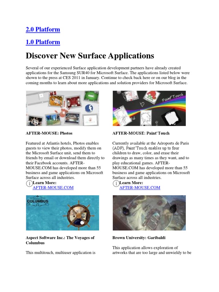 Top Apps for Microsoft Surface | PDF | Application Software | Communication