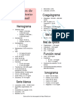 Valores de Laboratorio Normal