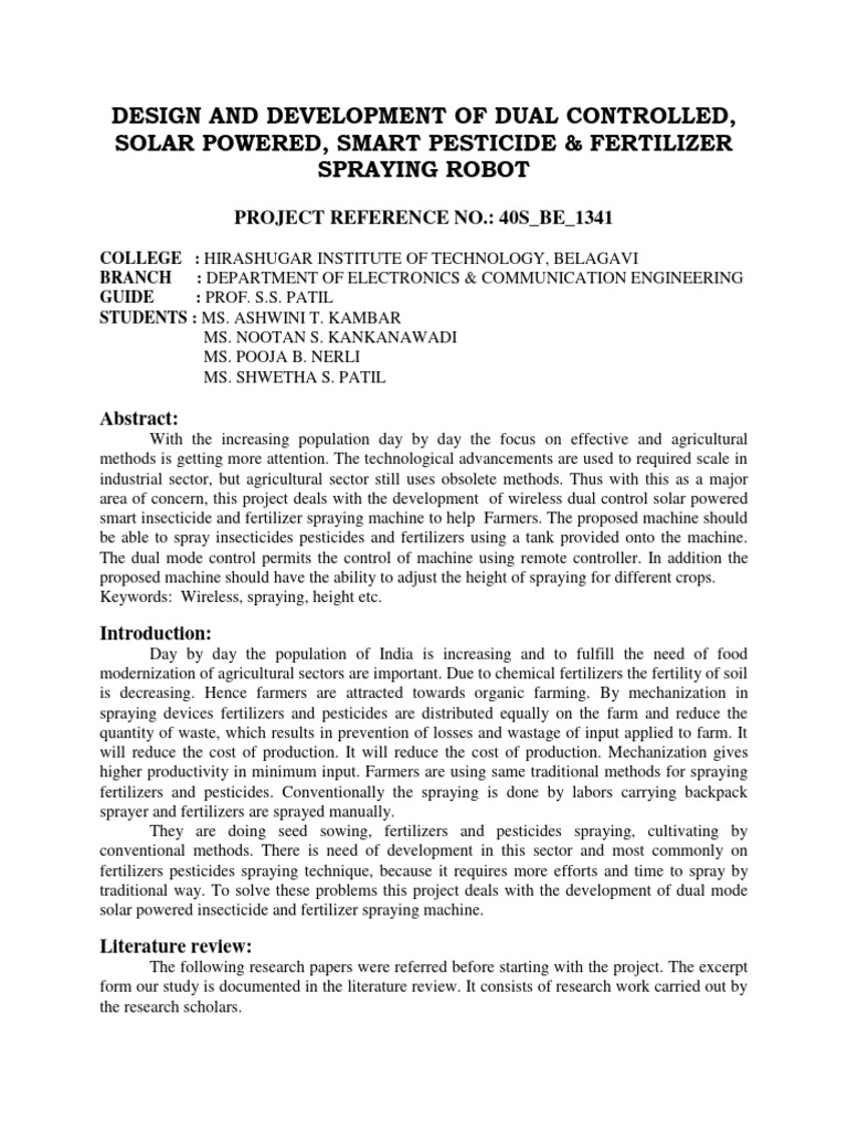 Design and Development of Dual Controlled, Solar Powered, Smart ...