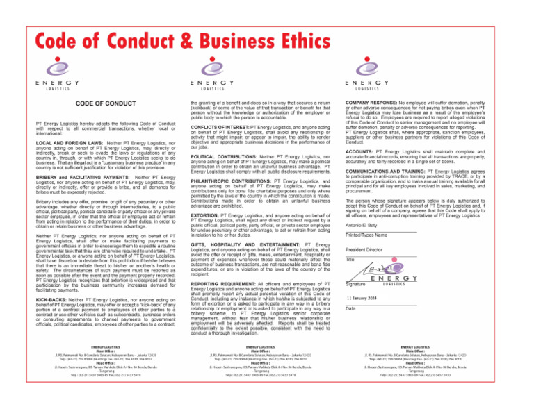 Code of Conduct 2024 PDF
