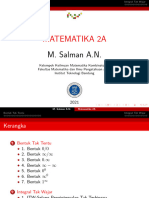 Mat 2A-Salman-02 Bentuk Tak Tentu Dan Integral Tak Wajar