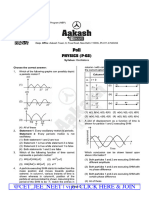 POLL 2 P+C+B+Z OYM Batch Que Paper @CET - JEE - NEET