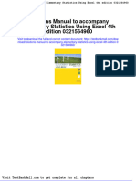 Download Full Solutions Manual To Accompany Elementary Statistics Using Excel 4Th Edition 0321564960 pdf docx full chapter chapter