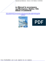Download Full Solutions Manual To Accompany Engineering Mechanics Statics 13Th Hibbler 0133009548 pdf docx full chapter chapter