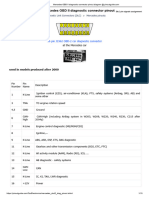 Mercedes OBD II Diagnostic Connector Pinout Diagram @