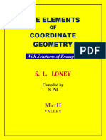 The Elements of Coordinate Geometry (With Solutions of Examples) (S. L. Loney) (Z-Library)