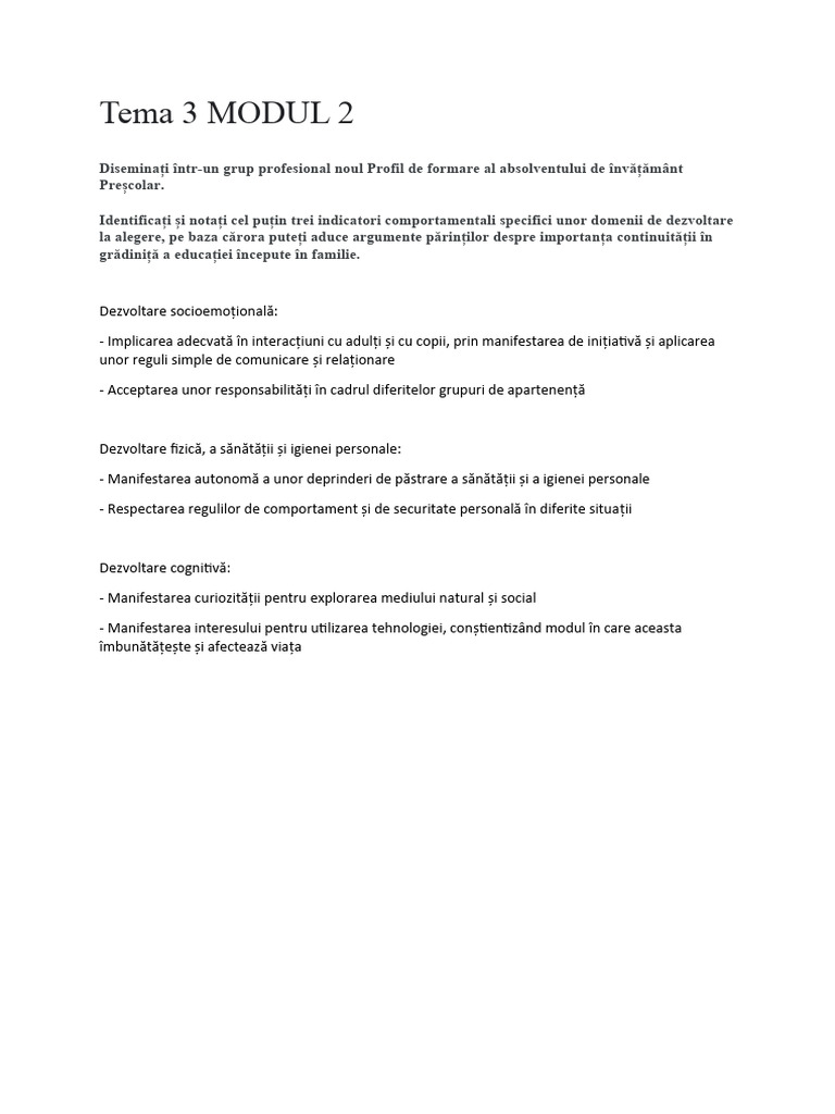 Tema 3 MODUL 2 | PDF
