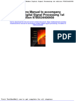 Full Solutions Manual To Accompany Modern Digital Signal Processing 1St Edition 9780534400958 PDF Docx Full Chapter Chapter