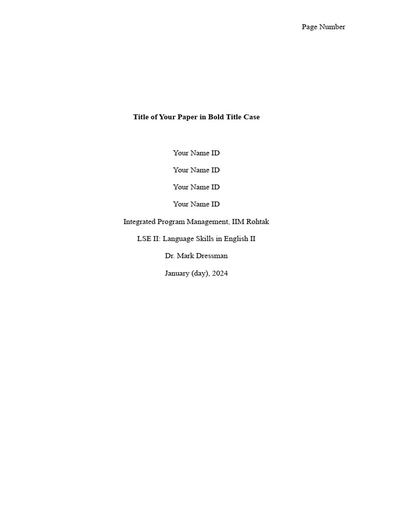 APA Format For Your Analysis | PDF | Paragraph | Cognitive Science