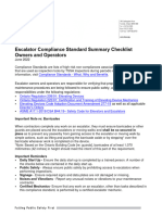 ED Compliance Standards Summary For Owners and Operators Checklist