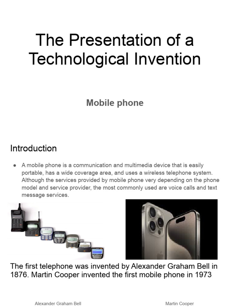 Mobile Phone Invention Overview | PDF