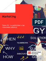 Marketing: Tema 22. La Publicidad y Las Relaciones Públicas