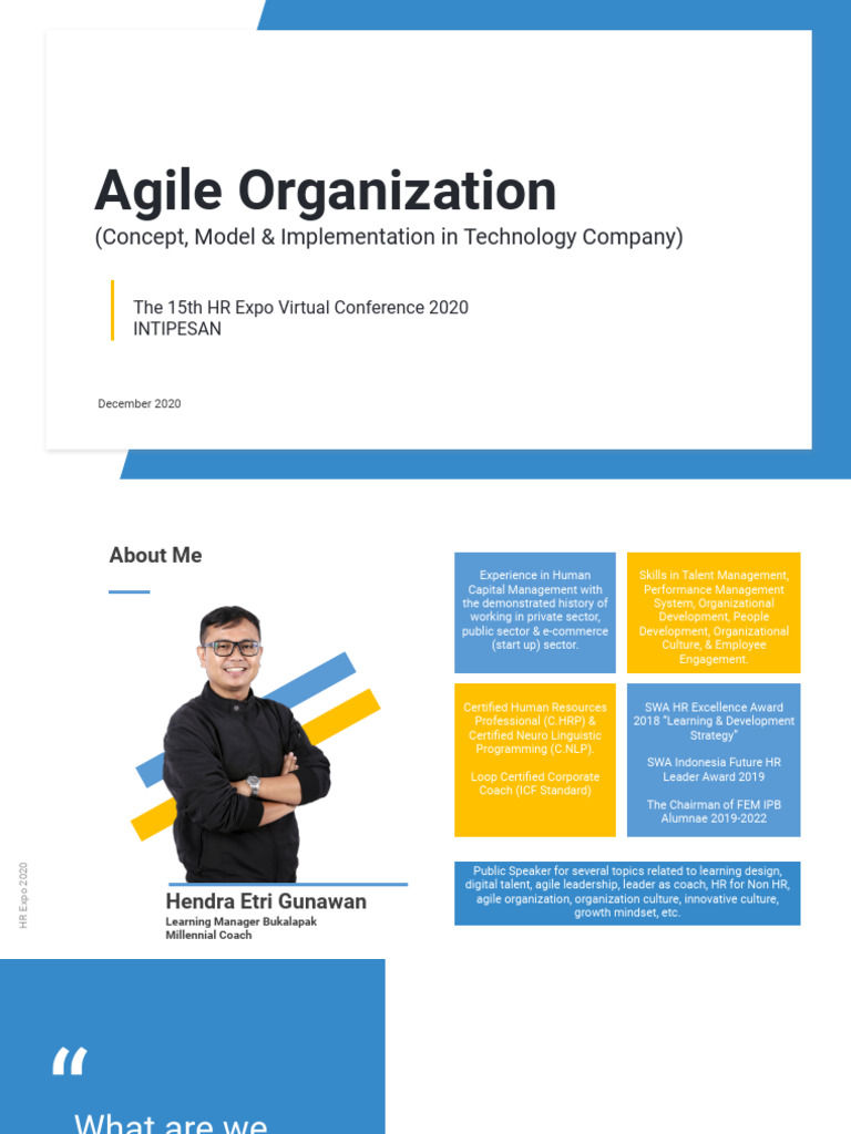 Agile organization concept model implementation pptx 1 pdf