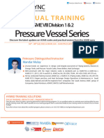 PetroSync - ASME VIII - Div 1 2 Pressure Vessels Series Virtual Training 2022