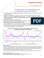 Câştigul Salarial Mediu Brut Pe Economie În Luna Decembrie 2023 A Fost 8301 Lei Şi Cel Net 5079 Lei