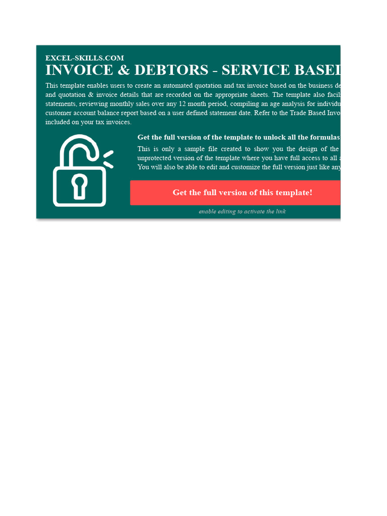 Service Invoice Template Guide | PDF | Invoice | Taxes