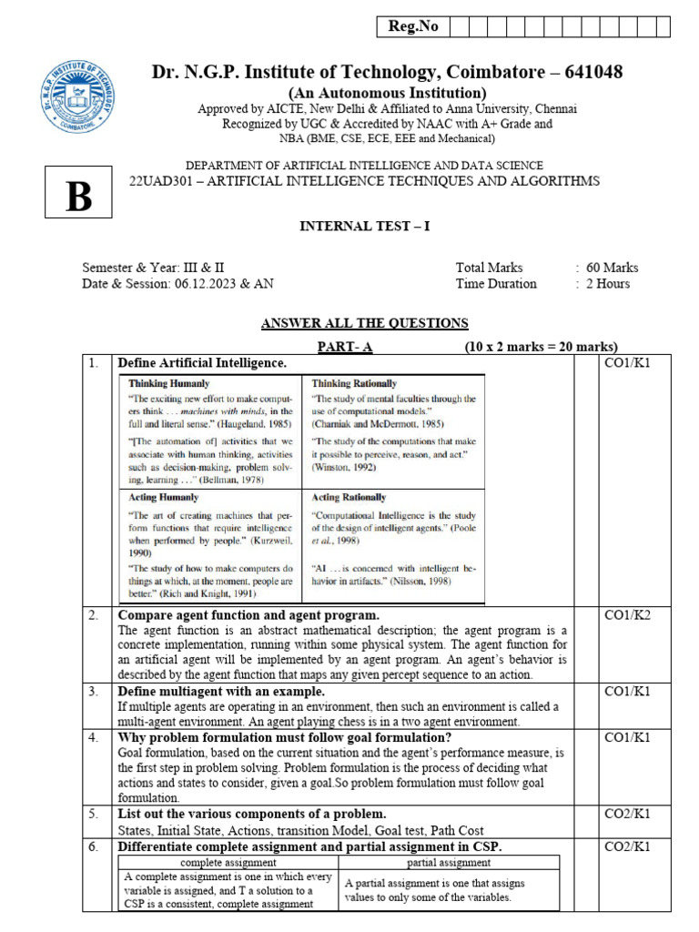 ARTIFICIAL INTELLIGENCE AI IN EDUCATION ANSWER KEY visual data 8