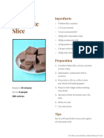 No-Bake Chocolate Slice