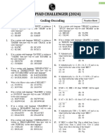 Coding - Decoding - Practice Sheet - (Olympiads Challengers)