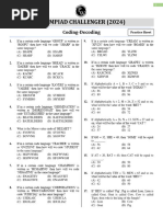 Coding - Decoding - Practice Sheet - (Olympiads Challengers)