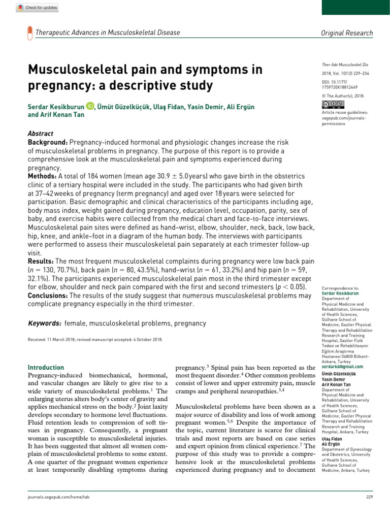 Thumbnail for Ibuprofen Use In Pregnancy Musculoskeletal Pain