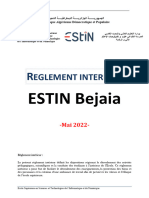 Reglement Interieur - Mai 2022