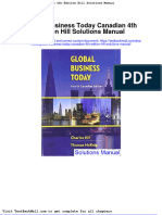 Full Global Business Today Canadian 4Th Edition Hill Solutions Manual PDF Docx Full Chapter Chapter