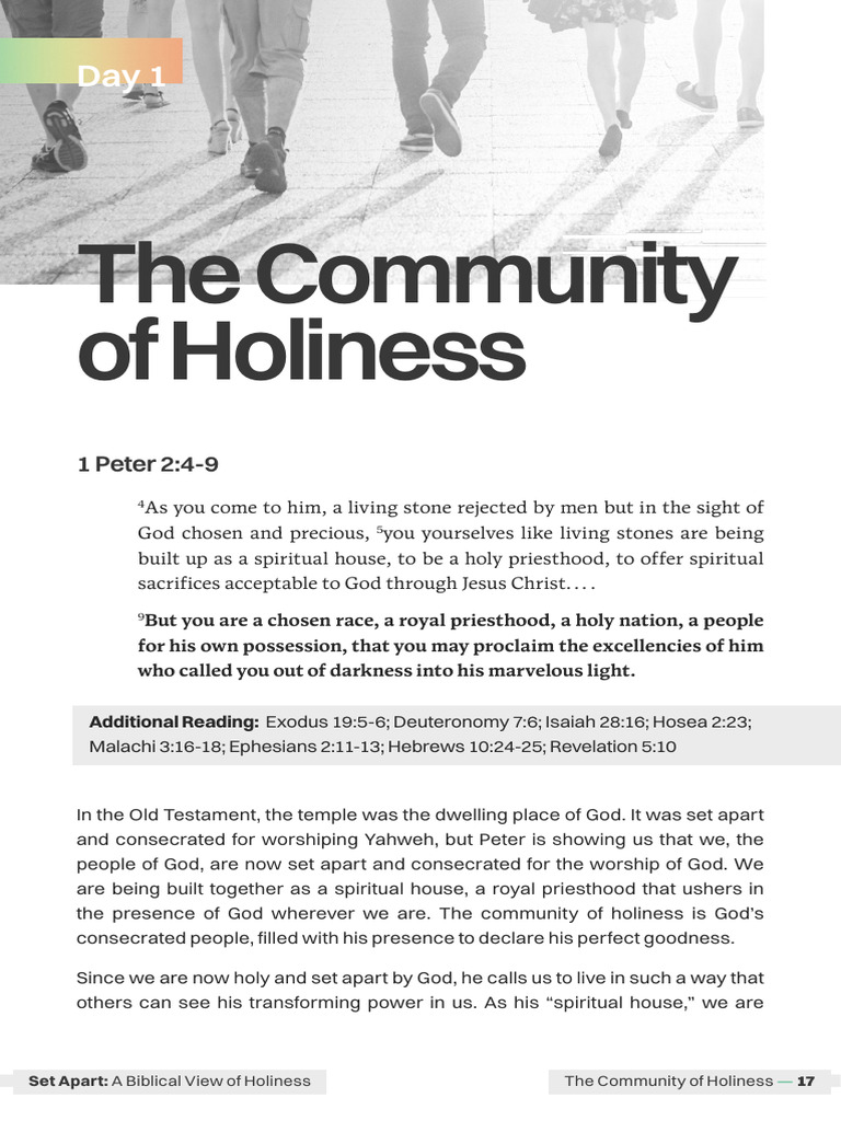 Biblical Insights on Holiness Community | PDF | God | Jesus