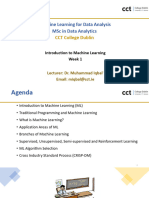 Lecture 1 - Introduction To ML