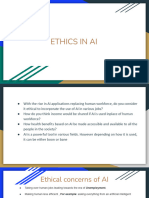 Ethics in Ai