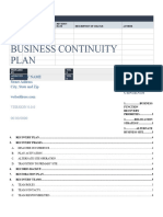 Business Continuity Plan: Company Name Street Address City, State and Zip