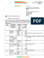 Demande de Proforma SIHRLO