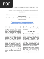 Intelligent Waste Classification System Using CNN