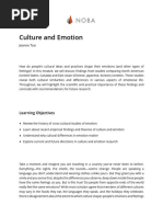 Culture and Emotion