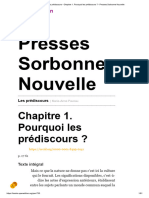 Les Prédiscours - Chapitre 1. Pourquoi Les Prédiscours - Presses Sorbonne Nouvelle