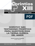 Dorothy Day, Testimonio Profético para Nuestros Días. La Tierna Dureza Del Amor