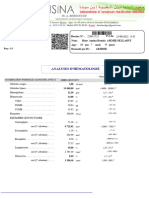 Analyses D'Hematologie: 25/09/2022 8:45 2209-2725 Draria, Le 27/09/2022 Code Patient: 0910-00706