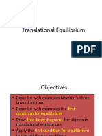 Translational Equilibrium and Friction