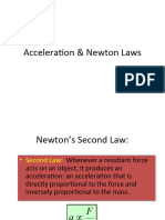 Accerleration and Newton's Laws