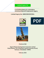 Limited Inquiry For Core Drilling and Geophysical Logging
