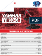 Yanmar ViO50-6B Spec Sheet