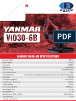 Yanmar ViO30-6B Spec Sheet