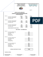 Sand Calibration (SEC A) ) DATE 3-Aug-2014